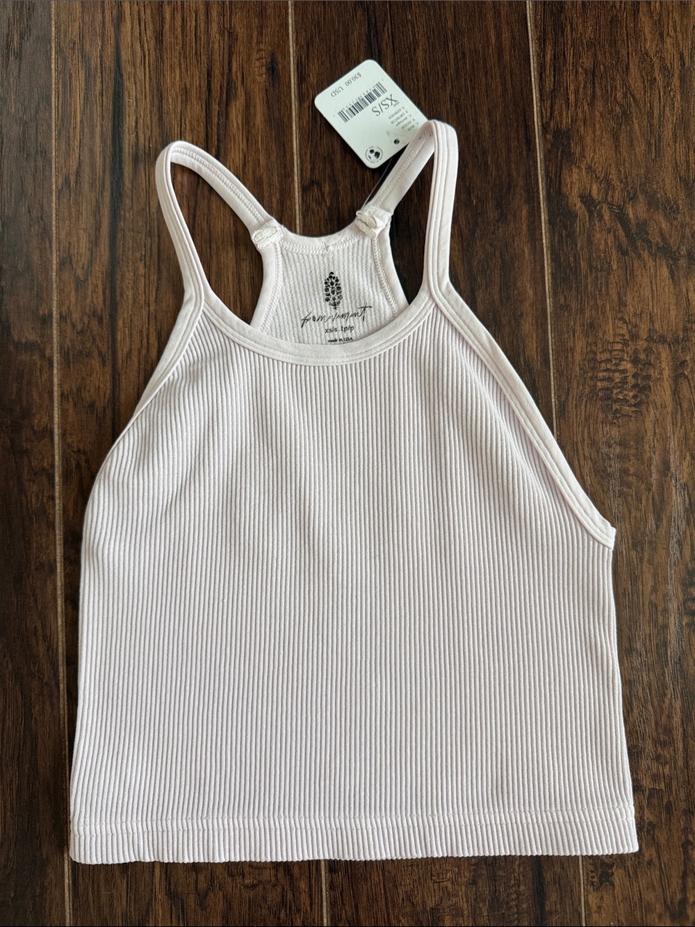 FP Movement by Free People Ribbed Tank — Pale Blush